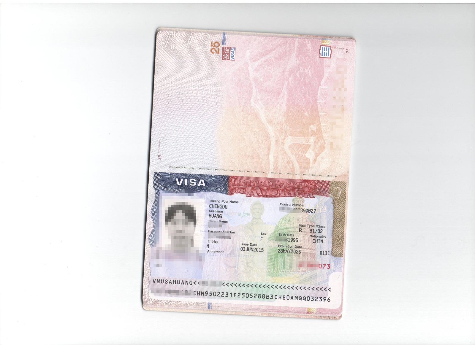 美国旅游签证（单人学生）